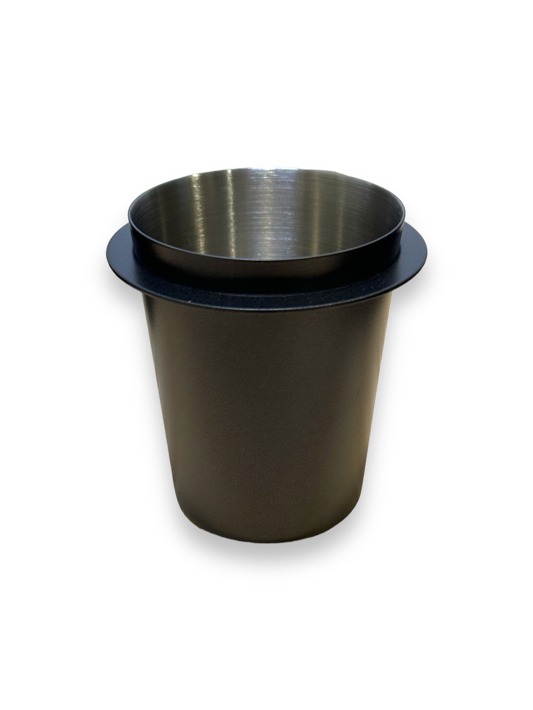 Brewedco Stainess steel coffee dosing cup and a brewedco coffee measuring cup