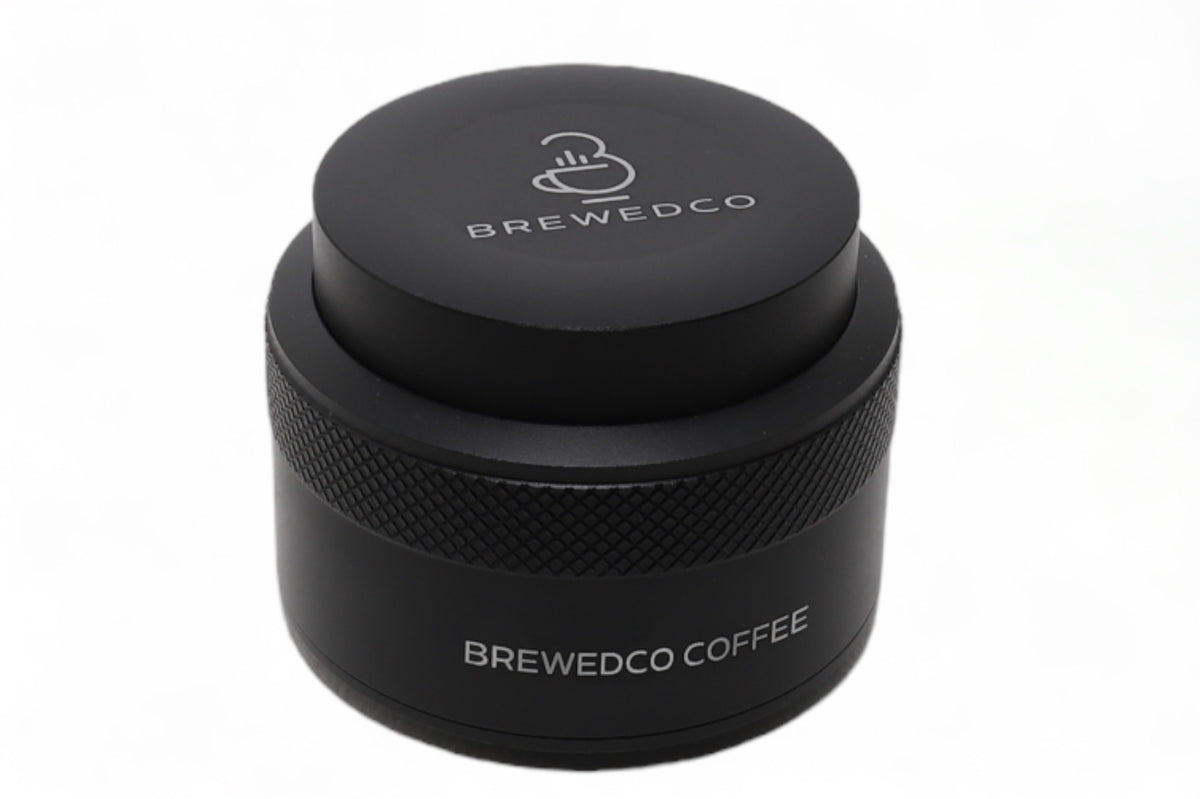 Brewedco Spring Loaded Tamper, Self leveling tamper