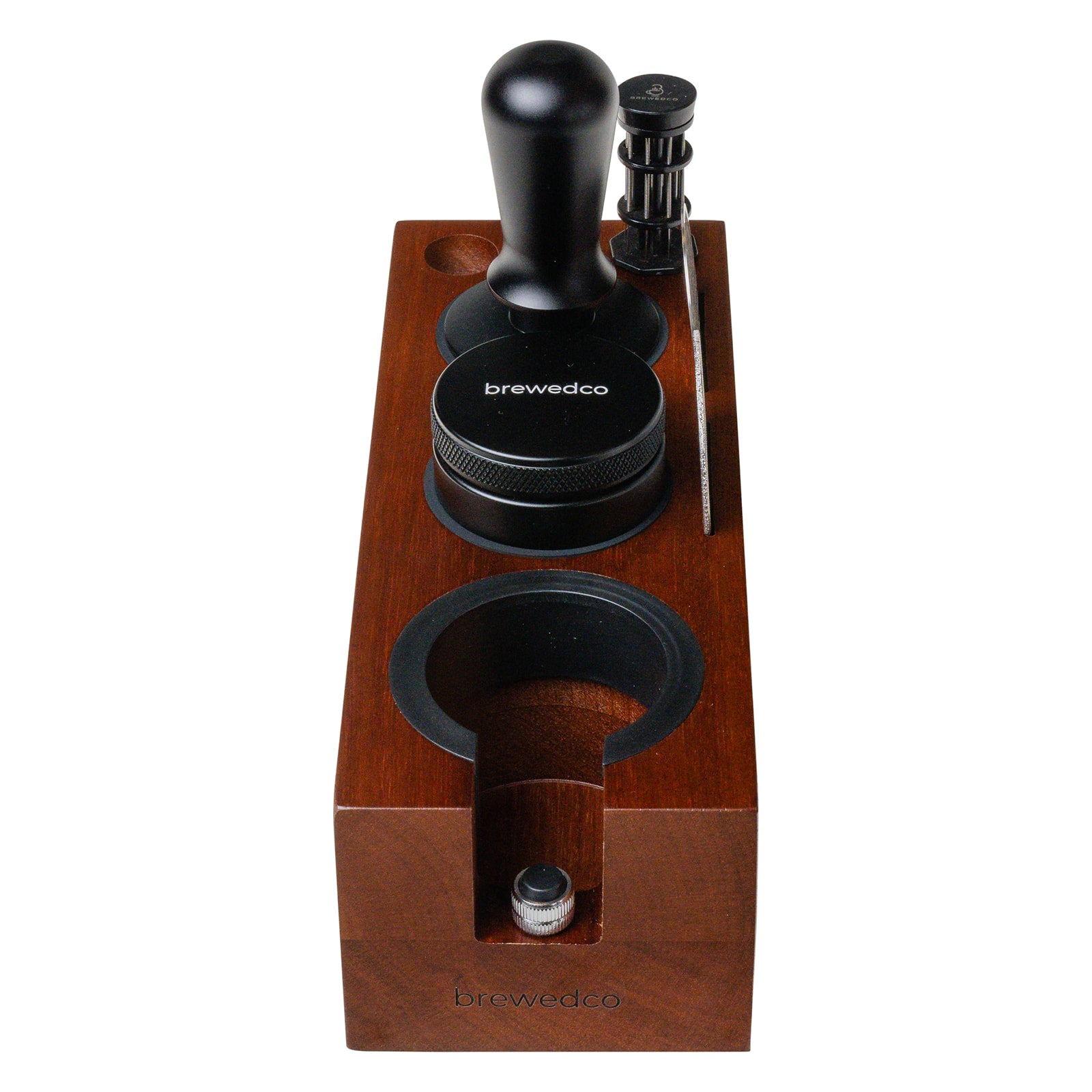 Coffee Tamping Station with Coffee Tamper, Tamper and Bottomless Portafilter